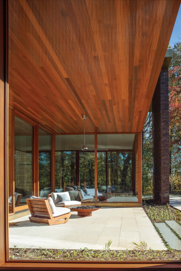 Conceived as a tectonic tapestry, Casa Madera Cristal weaves wood and glass constructs within bracketed masonry walls.
