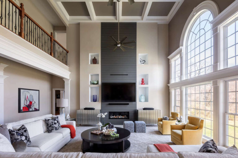 Clean architectural lines, elegant furnishings, and subtle layers of texture create a sophisticated yet welcoming space designed for both relaxation and entertaining.